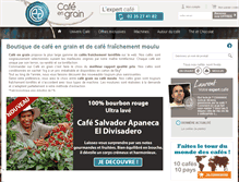 Tablet Screenshot of cafe-en-grain.com